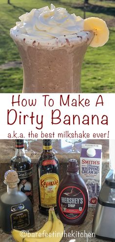 how to make a dirty banana milkshake