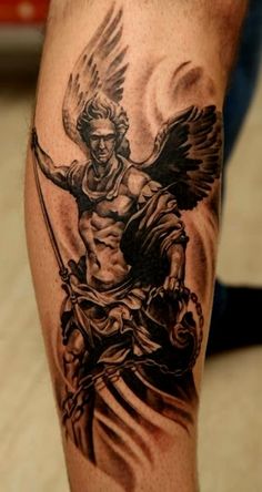 Small Guardian Angel Tattoos, Angel Tattoo Arm, Guardian Tattoo, Guardian Angel Tattoo Designs, Guardian Angel Tattoo, Archangel Tattoo, Tattoos Pinterest, Chain Tattoo