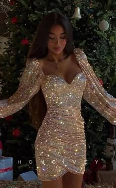 Dresses Sparkle, Shine Dress, Classy Prom, Cute Homecoming Dresses, Pretty Quinceanera Dresses, Modern Haircuts, Classy Prom Dresses, Looks Party