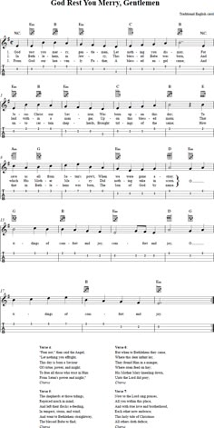 sheet music for guitar with the words can't beat you merry christmas