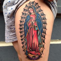 America Latina. #diguila #tattoo #traditionaltattoo #classictattoo #guadalupe #diguila (at Stray Bullet Tattoo) Hispanic Tattoos, Bullet Tattoo, Small Dope Tattoos, Tattoo Sleeve Filler