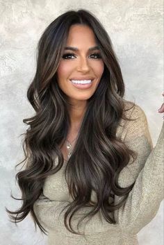 Dark Hair Makeover, Ombre Hair For Black Hair, Black Low Lights For Brown Hair, Ombre Hair Color For Dark Brown Hair, Dark Chocolate Balayage Black Hair, Dark Brown Hair Colors Chocolates, Balayage Hair Cool Tone, Brunette Hair Money Piece, Subtle Ombre For Dark Hair