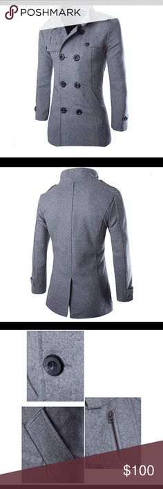 0565 Wool Pea Coat for Men,Fleece Jacket Classic Wool Pea Coat for Men,Fleece Jacket Classic Trench Coat Winter Wool Pet Jacket Oversized Outwear Jackets About this item Material:Polyester Imported 1.❤MATERIAL: This Men's trench coat with high quanlity fabric, elastic resistant washing and durability are high quality, smooth, is not easy to pilling. 2.❤Stylish - Slim fit design will give you modern impression and also may make you look leaner and taller. Also you can have two ways to wear it bec Trench Coat Winter, Peacoat Men, Men's Trench Coat, Wool Pea Coat, Coat For Men, Winter Trench Coat, Classic Trench Coat, Trench Coat Men, Coat Winter