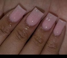 Shorties Pink Acrylic Nails, Jelly Pink Nails Short, Cute Baddie Short Acrylic Nails, Nail Designs Overlay, Professional Acrylic Nails For Work, Acrylic Nail Square, Short Nails Ideas Nude, Short Nail Designs Nude, Short Square Pink Acrylic Nails