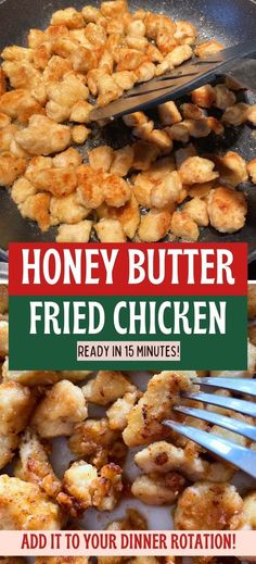 honey butter fried chicken is ready in 15 minutes