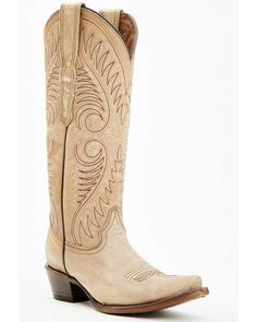 Corral Women's Tall Western Boots - Snip Toe Womens Western Shoes, Fall Snip Toe Boots With Stitched Sole, Fitted Boots With Snip Toe And Stitched Sole, Booties Outfit Fall, Tall Western Boots, Corral Boots Womens, Shyanne Boots, Dan Post Boots Woman, Tall Western Boot