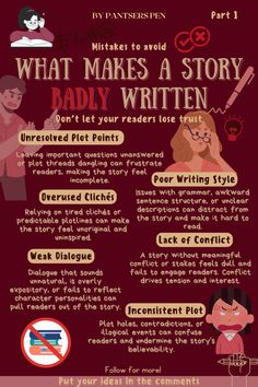 an info sheet describing what makes a story