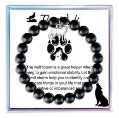 PRICES MAY VARY. 🐺Ideal Wolf Bracelet- The wolf is a great helper when trying to gain emotional stability. Let this wolf bracelet help you to identify and eliminate things in your life that cause you negative or imbalanced emotions. 🐺Great Gifts for Wolf Lover- bracelet with a message, meaningful gift for her, gift for women, friendship bracelet ,wolf friend gift. Wolf Wish Bracelet, Wolf Spirit Animal Gift, Wolf Charm, Wolf Bracelet. 🐺Birthday gift, Christmas gift, Thanksgiving gift, Valenti Wolf Crystal, Wolf Bracelet, Lover Bracelet, Meaningful Gifts For Her, Wolf Stuff, Women Friendship, Things I Need To Buy, Emotional Stability, Wolf Necklace