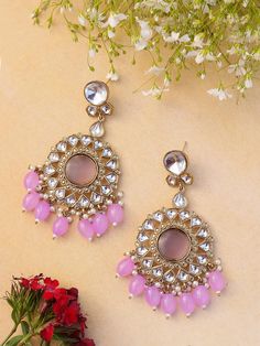 Statement earrings for a statement look! These handmade high quality kundan polki and meenakari earrings in 2 stunning color options are a unique addition to your outfit to glam it up! These can be paired with both Indian and western outfits. They are also extremely lightweight because they are handcrafted. Easy on your ears and beautiful for the eyes 💖 For any queries, please reach out to us. Happy shopping! Luxury Multicolor Fusion Chandbalis, Luxury Multicolor Earrings For Diwali, Diwali Jewellery, Ethnic Earrings, Lilac Purple, Silver Spring, Pakistani Wedding, Western Outfits, Purple Gold