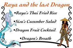 an advertisement for raya and the last dragon