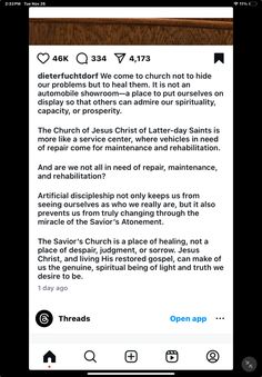 an app showing the message from pastor john