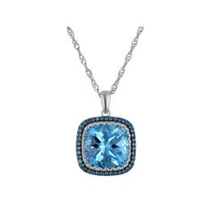 Add a lovely pop of color to your jewelry box with this London and sky blue topaz-embellished Tiara sterling silver pendant necklace. Click on this JEWELRY & WATCHES GUIDE to learn about fit, styles, materials and more! Add a lovely pop of color to your jewelry box with this London and sky blue topaz-embellished Tiara sterling silver pendant necklace. Click on this JEWELRY & WATCHES GUIDE to learn about fit, styles, materials and more! FEATURES Pendant dimensions: 30 mm x 20mm Chain length: 18 i Blue Topaz Pendant Necklace, Blue Topaz Pendant, Topaz Pendant, Sky Blue Topaz, Sterling Silver Necklace Pendants, Silver Pendant Necklace, Sterling Silver Pendant, Chain Length, Blue Topaz