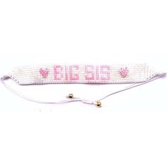 Show your sis some love with our BIG SIS bracelet! The white iridescent background shines with the BIG SIS initials in metallic gold or light pink. Each bracelet also features 3D hearts and an adjustable closure - one size fits most. | Over The Moon Gift | Beaded Bracelets, Big Sis (White, One Size) | Maisonette collects the best children’s products from around the world (unlike Zulily, Etsy, The Tot, Farfetch Kids, Childrensalon, Crate and Kids, Kohls, Wayfair, Buy Buy Baby, Nordstroms, Mini Boden, J.Crew Factory, or PotteryBarn Kids), creating a curated shopping experience for you. Think of us as your shortcut to fashion for litte ones! White Beaded Name Bracelet For Gifts, Personalized White Bracelets For Party, Handmade White Name Bracelet For Friendship, Adjustable White Beaded Name Bracelet, White Adjustable Friendship Bracelets, White Adjustable Beaded Friendship Bracelets, White Adjustable Beaded Bracelets For Friendship, White Friendship Bracelets With Round Beads For Party, Cute White Bracelets For Party