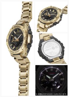 "Experience the perfect blend of functionality and style with the Casio G-Shock G-Steel Bluetooth Men's Gold Watch Gst-B500Gd-9Ajf. This genuine domestic product offers durability, smart connectivity, and unique gold-tone aesthetics." Gold Watch Men, Casio G Shock, G Shock, Gold Watch, Buy Now, Gold