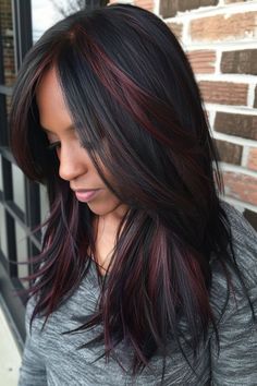 Looking for a bold, trendy hair update? Try one of these 25 dark cherry hair color ideas on pixie cuts for a chic, eye-catching appearance. Save this pin and click for easy steps to achieve a stunning dark cherry pixie! Hair Colors For 2023, Dark Cherry Hair Color, Dark Cherry Hair, Burgundy Hair With Highlights, Cool Blondes, Best Hair Color Ideas, Cherry Hair Colors, Dark Fall Hair, Rambut Brunette