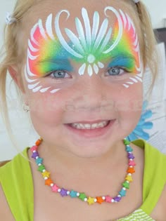 Face Painting Images, Rainbow Face Paint, Fairy Face Paint, Mask Face Paint, Neon Carnival, Festival Face Paint, Fair Face, Christmas Face Painting