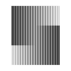 black and white lines are arranged in the shape of a rectangle