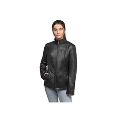 Show off your style in this women's Whet Blu Francine leather jacket. Click on this WOMEN'S GUIDE to find the perfect fit and more! Show off your style in this women's Whet Blu Francine leather jacket. Click on this WOMEN'S GUIDE to find the perfect fit and more! FEATURES Real lambskin leather Water-resistant design 2 side pockets, 2 interior pockets Zipper closure Long sleeves Fully linedFIT & SIZING 25 1/2-in. length from shoulder to hem Designed to hit just below the waist LightweightFABRIC & Fitted Leather Jacket For Work In Winter, Fitted Casual Leather Jacket For Work, Casual Leather Outerwear, Casual Fitted Leather Blazer, Plus Size Outerwear, Lambskin Leather, Show Off, Outerwear Women, Your Style