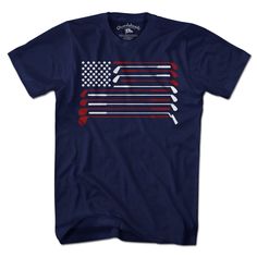 a t - shirt with the american flag on it