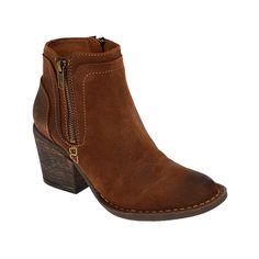 Born® Alana Suede Leather Double-Zip Ankle Boot Distressed suede leather construction and a unique double zipper design give the Alana boot a versatile mix of rustic charm and city chic that's easy to wear and easy to love!   Good to Know