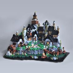 a lego model of a castle made out of legos