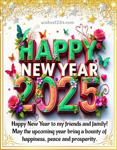 happy new year wishes for friends and family