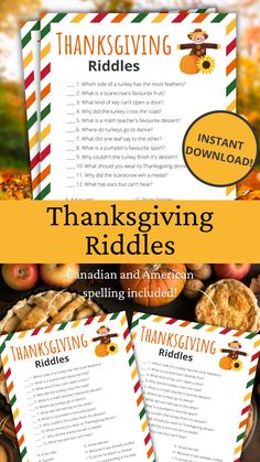 thanksgiving riddles for kids to help them learn how to make their own thanksgiving riddles