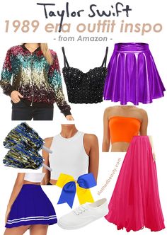 taylor-swift-1989-outfits-eras | Slashed Beauty Eras Outfits, Celebrity Look Alike, Taylor Swift Concert, Layering Outfits, Themed Outfits, Lace Maxi Dress, Club Dresses