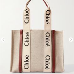 New With Tag Plan To Return By The End Of This Week If Not Sold Chloe Tote Bag, Neutral Bags, Chloe Tote, Designer Canvas, Neutral Bag, Best Designer Bags, Purse Brands, Brown Tote, Luxury Purses