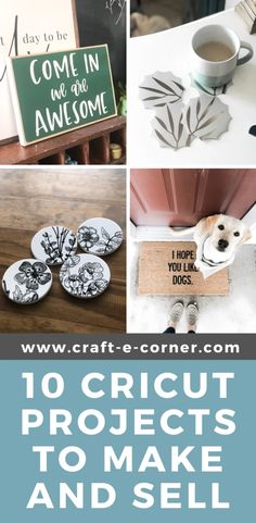 the top 10 cricut projects to make and sell