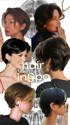 Middle Haircut For Women, Dixie Cut Hair, Dixie Cut Hair Short, Gamine Haircut, Amigurumi Shapes, Haircut Inspo, Bob Hairstyles With Bangs