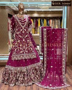 Garara Design, Gharara Pakistani, Latest Bridal Lehenga Designs, Bridal Lehenga Designs, Latest Bridal Lehenga, Wedding Lehenga Designs, Indian Bride Outfits, Velvet Dress Designs