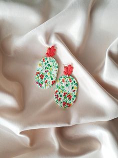 Jewelry Polymer Clay, Unique Handmade Earrings, Earrings Dangle, Lithuania, Polymer Clay Earrings, Clay Earrings, My Jewellery, Hippie Boho, Polymer Clay