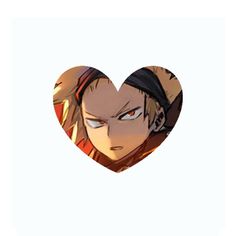 a heart shaped avatar with an anime character's face