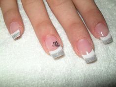 20 Nail Designs Pink French Manicure, Grey Nail Designs, Glitter French Manicure, French Manicures, New Nail Designs, Nails Design With Rhinestones, Pink French, Nails White, White Nail Designs