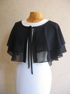 Plus Size Women's Ruffle Trim Belted Jacket With Front Tie Black Casual  Short Sleeve Fabric Plain Cape Non-Stretch  Women Plus Clothing, size features are:Bust: ,Length: ,Sleeve Length: Plus Size Rave, Stylish Business Outfits, Rave Festival Outfits, Muslim Fashion Hijab Outfits, Fancy Tops, Muslim Fashion Hijab, Plus Size Coats, Belted Jacket, Casual Jacket