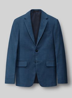 Bring some classic dignity, sophisticated style and warm touch to your work week wardrobe with our Napolean Casa Blue Wool suit. Crafted from wool blend, a long been piece with remarkable comfort and feel which complements the incredible versatility offered by its blue hue. Wear it with a matching waistcoat, a crisp white shirt, dotted light blue tie and brown dress shoes.  Look Includes   Napolean Casa Blue Wool Fabric  Two Button Jacket Style  Notch Lapel  Horn Royal Black Buttons  Single Vent Blue Suit With Lapel Collar For Work, Blue Suits With Flat Front For Work, Blue Single-button Suit For Work, Blue Single Button Suit For Workwear, Blue Workwear Suits With Pressed Crease, Blue Suits With Pressed Crease For Work, Blue Single Button Suits For Workwear, Blue Lapel Collar Sport Coat For Work, Blue Flat Front Blazer For Work