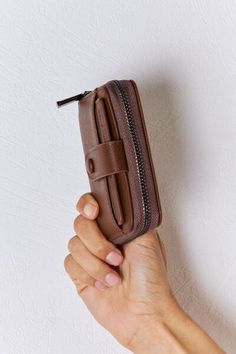 The PU leather mini wallet is a compact and convenient accessory that offers function and style. Crafted from high-quality materials, it features a sleek and slim design that easily fits into your pocket or purse. Despite its small size, this wallet provides ample storage for your essential cards and cash, with multipl Luxury Compact Coin Purse With Card Slots, Functional Leather Wallets, Luxury Everyday Wallets With Coin Pocket, Luxury Everyday Zipper Coin Purse, Luxury Leather Coin Purse With Card Slots, Luxury Wallets With Coin Pocket, Luxury Compact Bag With Coin Pocket, Luxury Compact Wallet With Card Slots, Luxury Compact Wallets With Card Slots