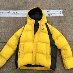 Brand New The Jacket Has Never Been Tried On Yellow Puffer Jacket For Winter, Yellow Puffer Jacket With Pockets For Cold Weather, Yellow Winter Outerwear For Streetwear, Yellow Puffer Jacket For Cold Weather In Fall, Yellow Winter Streetwear Outerwear, Yellow Winter Outerwear For Cold Weather, Yellow Hooded Puffer Jacket For Winter, Casual Yellow Puffer Jacket With Pockets, Mustard Hooded Winter Outerwear