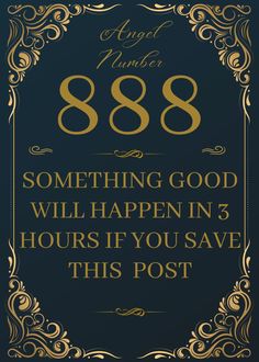 a black and gold sign that says,'something good will happen in 3 hours if you