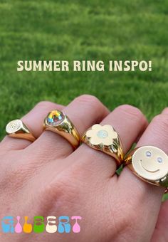 All the cutest stacking rings for summer! Summer Rings, The Cutest, Bracelet Watch