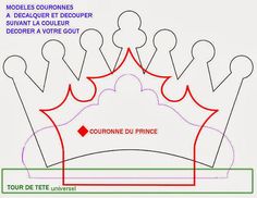 the diagram shows how to make a crown for someone's birthday or other special occasion