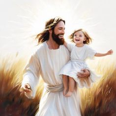 PRINTABLE ART | INSTANT DOWNLOAD | 300 DPI resolution for a high-quality print Safe in His Arms Christian Painting, Jesus and Girl, Jesus with Children Art, Nursery Art, Jesus with Kids, Digital Christian Art  Description: In "Safe in His Arms," Jesus Christ stands in a tranquil, radiant meadow, cradling a young child in His arms. The child, nestled close, rests peacefully against His chest, evoking a deep sense of comfort and protection. The background is bathed in a gentle, golden light, symbo Jesus And Girl, Jesus With Children, Safe In His Arms, Christian Painting, Modern Christian Art, Bible Wall Art, Jesus Wall Art, Jesus Prints, In His Arms