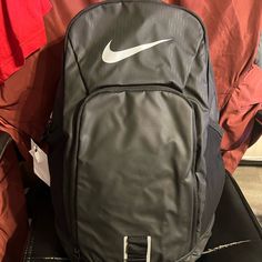 Brand New Wirh Tags Nike Black Backpack For Back To School, Nike Black Backpack For School, Nike Black Standard Backpack, Nike Travel Backpack With Zipper Closure, Nike Everyday Backpack For Back To School, Nike Black Backpack For Daily Use, Nike Rectangular Backpack For Everyday Use, Nike Everyday Standard Backpack, Nike Backpack For Everyday Use