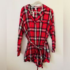 Nwt Victorias Secret Plaid Romper Pjs Size Large Christmas Plaid Romper Pjs, Romper Pajamas, Plaid Romper, Silk Pajama Pants, Animal Print Jumpsuit, Victoria Secret Pajamas, Flannel Pajama Sets, Christmas Plaid, Plaid Pajamas