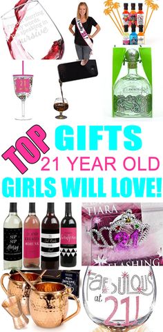 Someone turning 21? Need the best present ideas for that special girl on her 21st birthday? Find the top gifts for a 21st bday. Great for friends, family, co workers and more. Fun and awesome stuff to… 21st Birthday Gift Ideas, 21st Birthday Diy, 21st Birthday Presents, 21st Bday Ideas, Friend Ideas