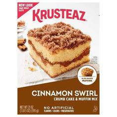 krusteaz cinnamon swirl crumb cake and muffin mix