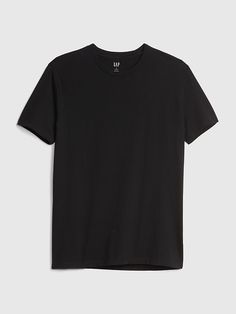 Gap Mens Classic T-Shirt True Black Gap Cotton Crew Neck T-shirt, Gap Cotton T-shirt Crew Neck, Gap Cotton Crew Neck Shirt, Basic Gap Crew Neck T-shirt, Basic Crew Neck T-shirt By Gap, Classic Fitted Gap Tops, Gap Graphic Tee With Crew Neck, Gap Graphic Tee Short Sleeve T-shirt, Gap Graphic Tee Crew Neck Top