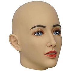 Amazon.com: Soft Silicone Realistic Female Head Mask Hand-made Face for Crossdresser Transgender Halloween Costumes 3G: Clothing Head Mask, Female Head, Soft Silicone, Shoes Jewelry, Halloween Costumes, Hand Made, Mask, Halloween