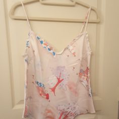 Camisole With Whimsical Design From Sustainable Brand Aritzia, Their Wilfred Line For The Cool, Contemporary Woman Sustainable Brand, Whimsical Design, Pink Blue, Color Blue, Womens Tops, Customer Support, Full Service, Women Shopping, Pink